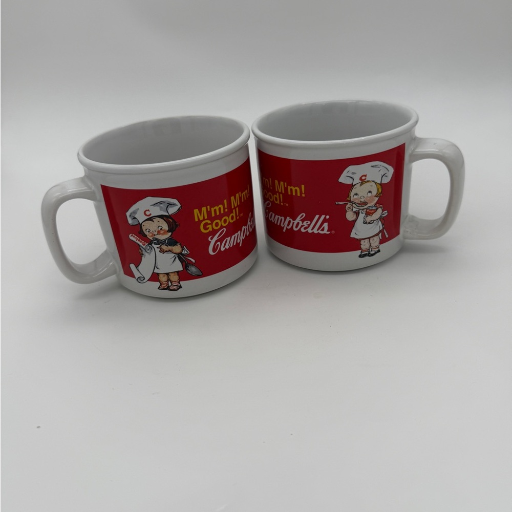 Houston Harvest M’m! M’m! Good! Vintage 2004 Campbell’s Soup 14oz Mug Set #31389